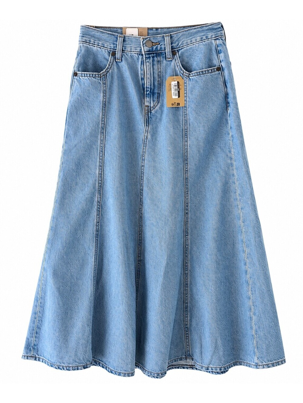 Levi's Women's Light Blue Denim A-Line Skirt Size 26